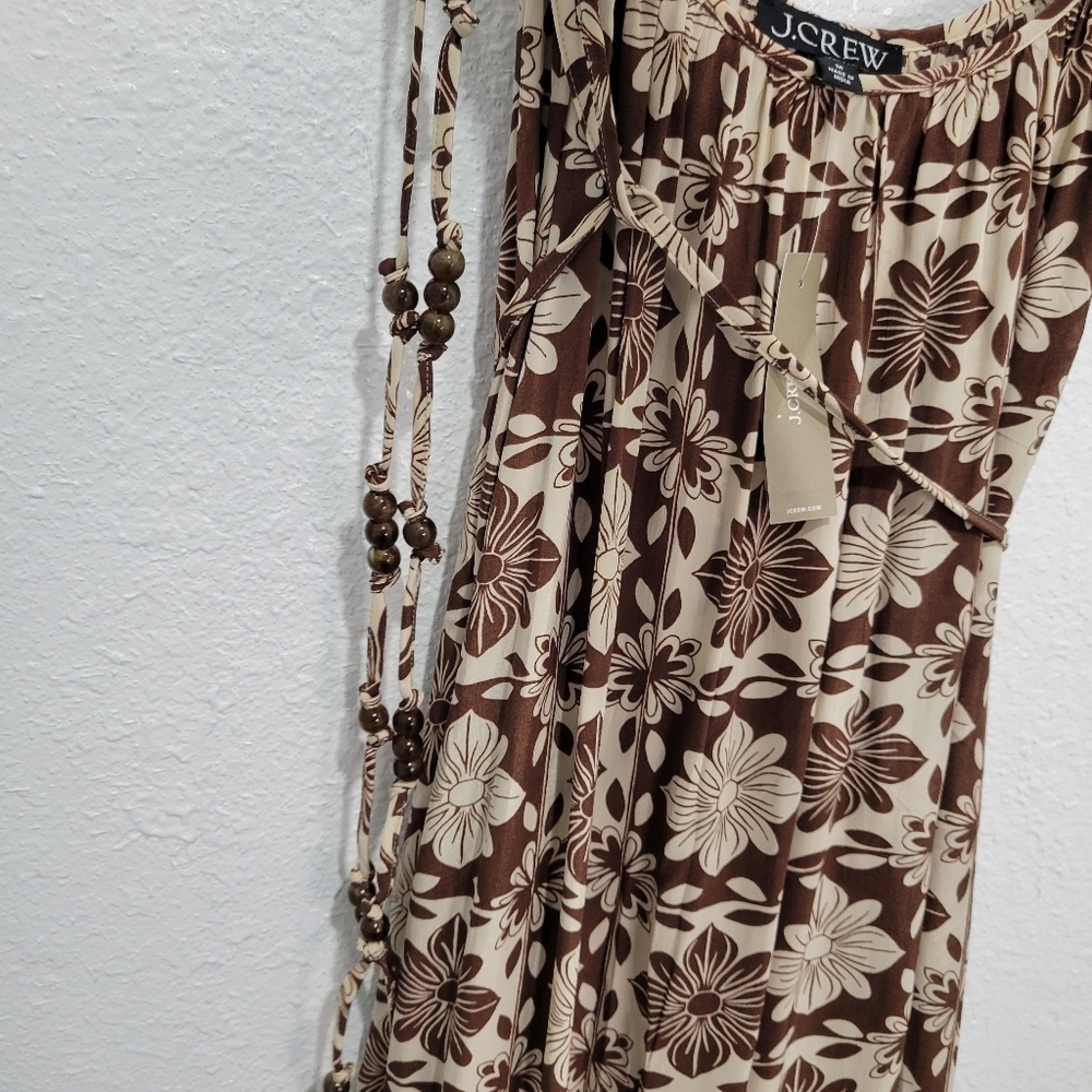 J. Crew Caspia Dress in Floral Crepe de Chine NEW Size M CA666 - Picture 7 of 11